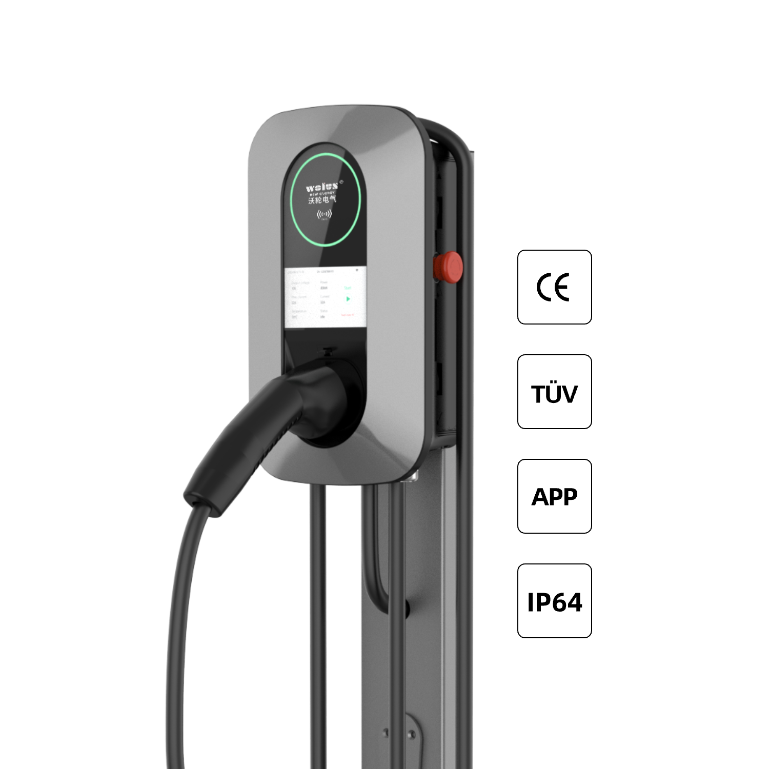 22kW AC Home Charging Pile Ev  - đánh giá và giá Home Ev Charger
