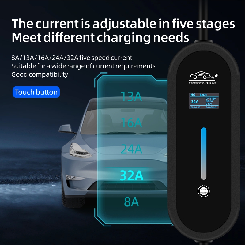 ROMADA 7KW 32A EV Portable Cha - đánh giá và giá Ev Charger Adapter