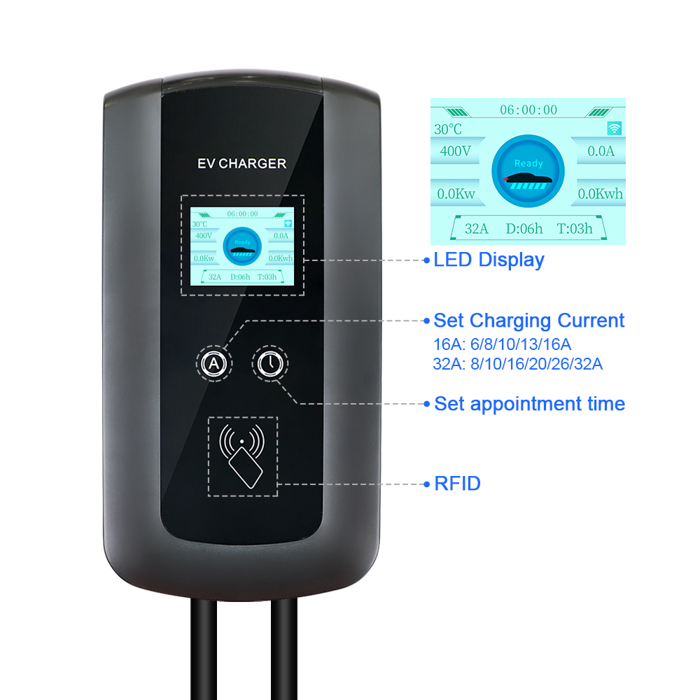 Kolanky 32A 7.2/22KW EV Chargi - đánh giá và giá Home Ev Charger